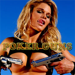 Poker Guns strip mobile game
